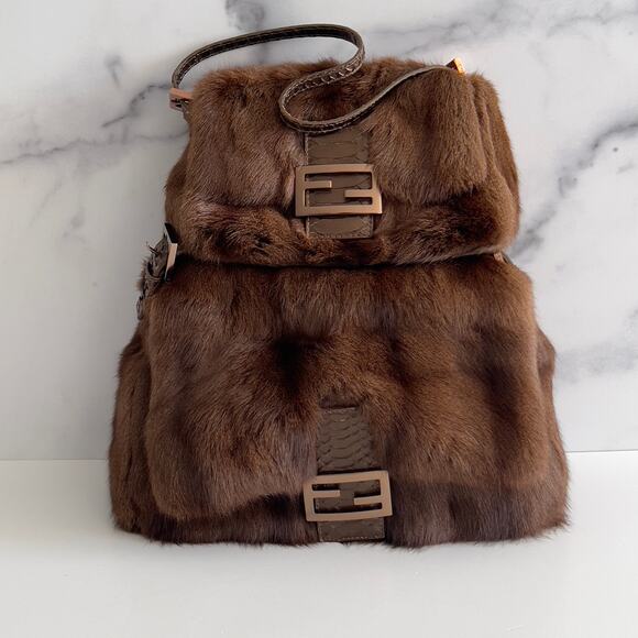 Fendi baguette mini mamma cute squirrel fur - Picture 14 of 14
